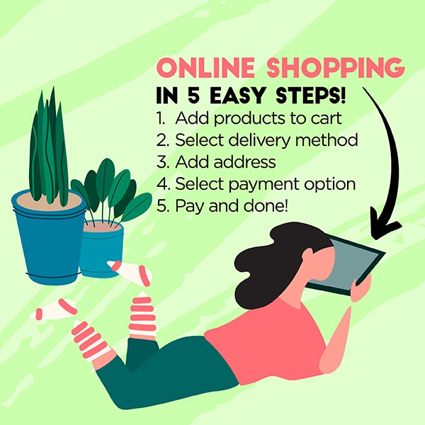 How to shop online at Watsons?

Step 1: Add products to the shopping cart
Step 2: Select the delivery method (Click & collect/ Delivery)
Step 3: Input the delivery address/ Select your nearest Watsons store
Step 4: Select the payment option
Step 5: Pay and done!