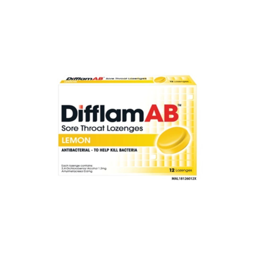 DIFFLAM AB Sore Throat Lozenges Lemon