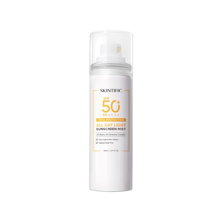 SKINTIFIC All Day Light Sunscreen Mist SPF 50 PA++++