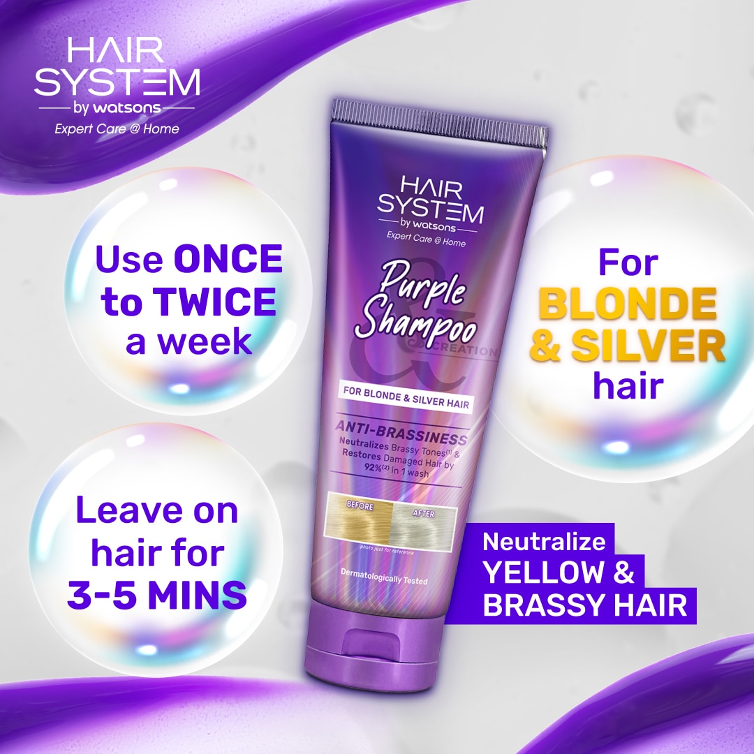 Hair System by Watsons Anti Brassiness Purple Shampoo 