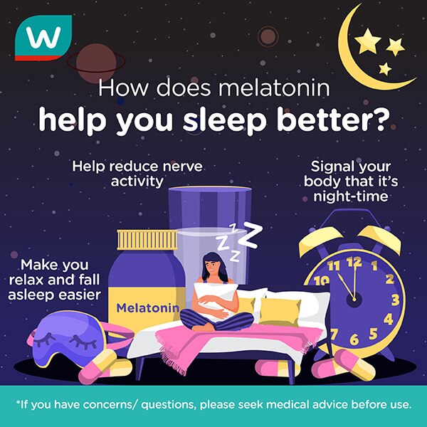 Melatonin For Sleep How It Works And Supplements For Better Sleep Watsons Malaysia