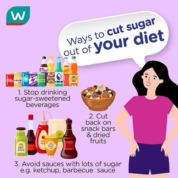 Eat fruits instead of drinking fruit juices, ways to cut sugar out of your diet