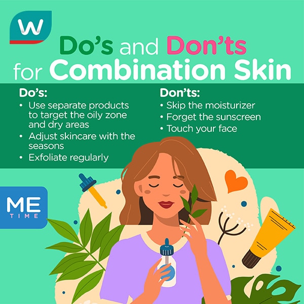 Do’s and Don'ts for combination skin