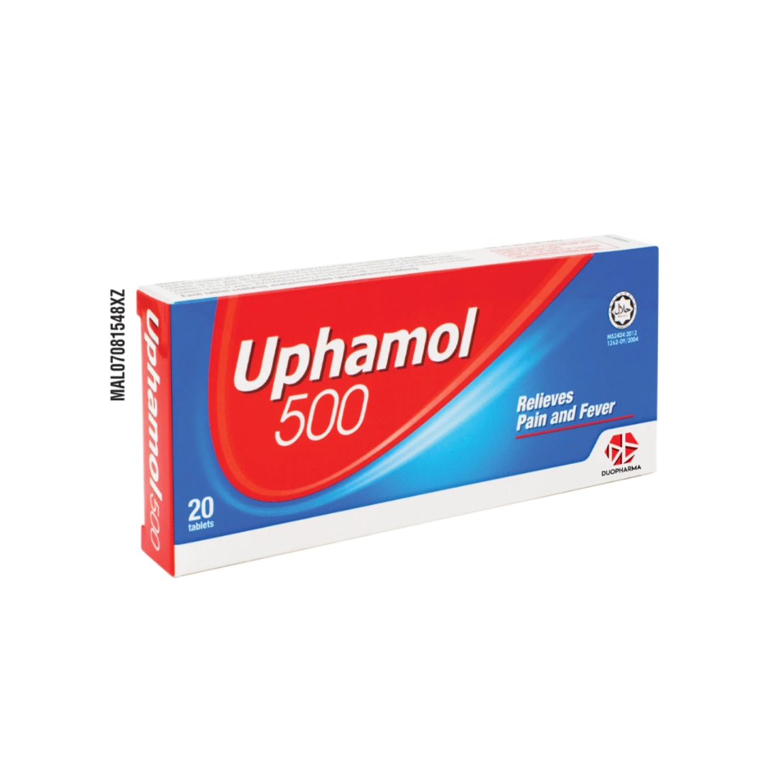 UPHAMOL
500 Relieves Pain and Fever Tablets 