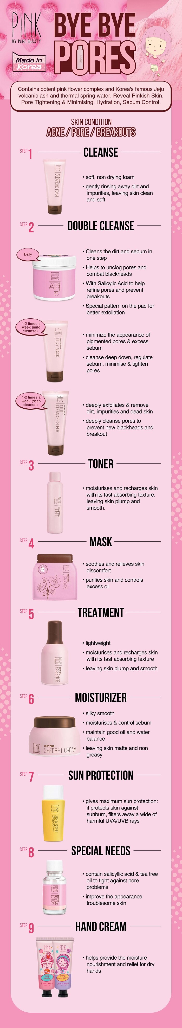 Pink By Pure Beauty Bye Bye Pores Peeling Pad 70s Watsons Malaysia Pink By Pure Beauty Bye Bye Pores Peeling Pad 70s Watsons Malaysia