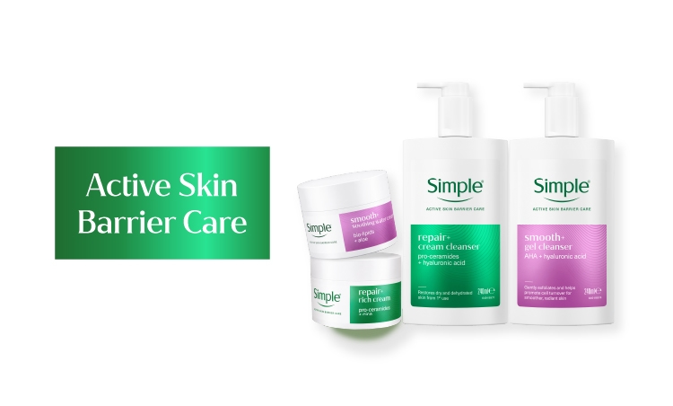 Range Banner 2 Simple Active Skin Barrier Care Range image