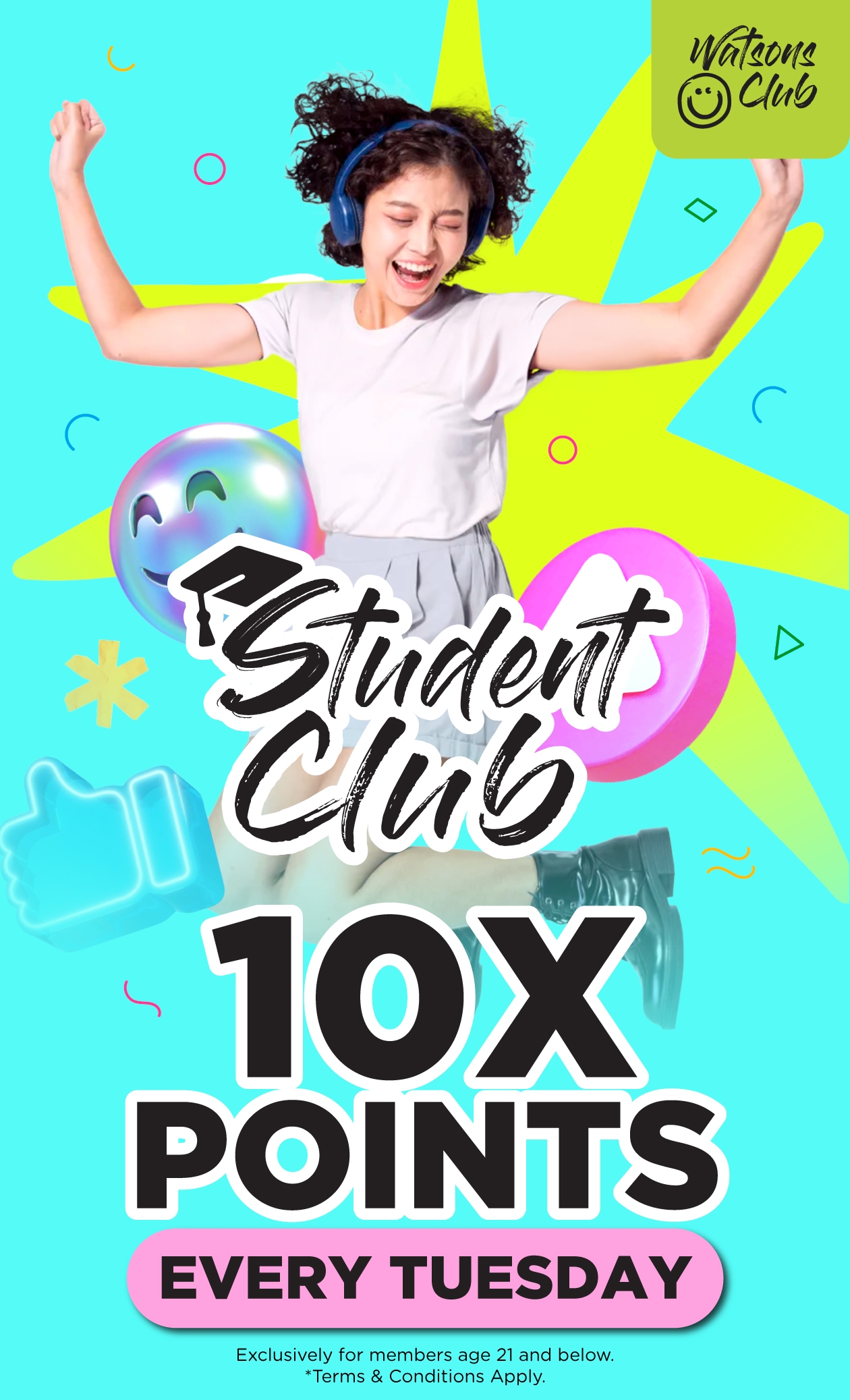 Student Club Website Example Student Club | Watsons Malaysia