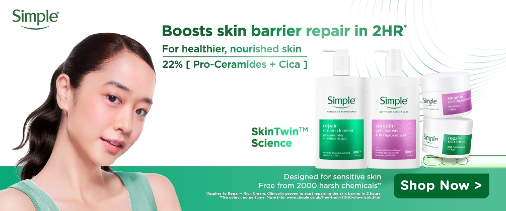 Slide Show Banner 1 Simple Active Skin Barrier Care Range image