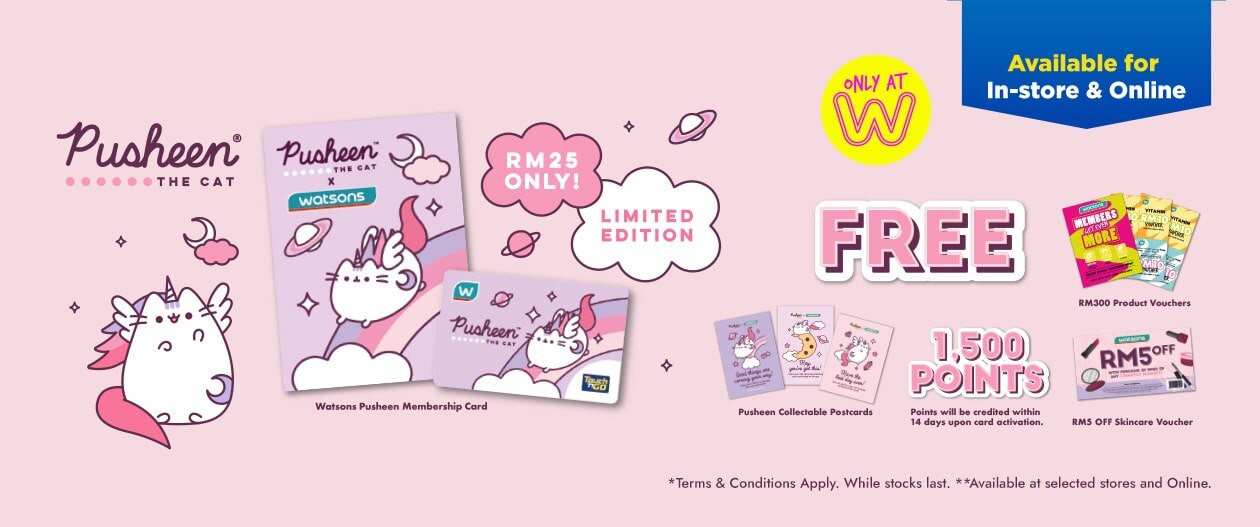 Watsons Pusheen Membership Card Watsons Malaysia