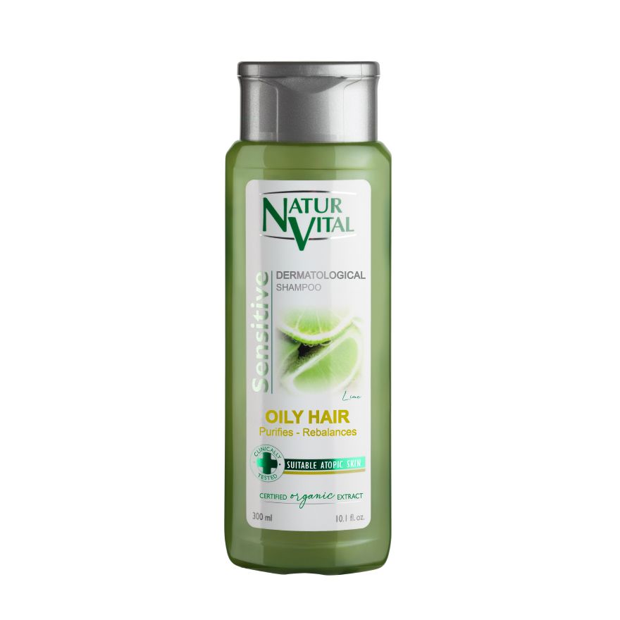 NATURVITAL, Sensitive Shampoo - Lime - Oily Hair 300ML ...