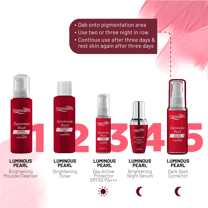 Cosmoderm Luminous Pearl Dark Spot Corrector 30ml Watsons Malaysia