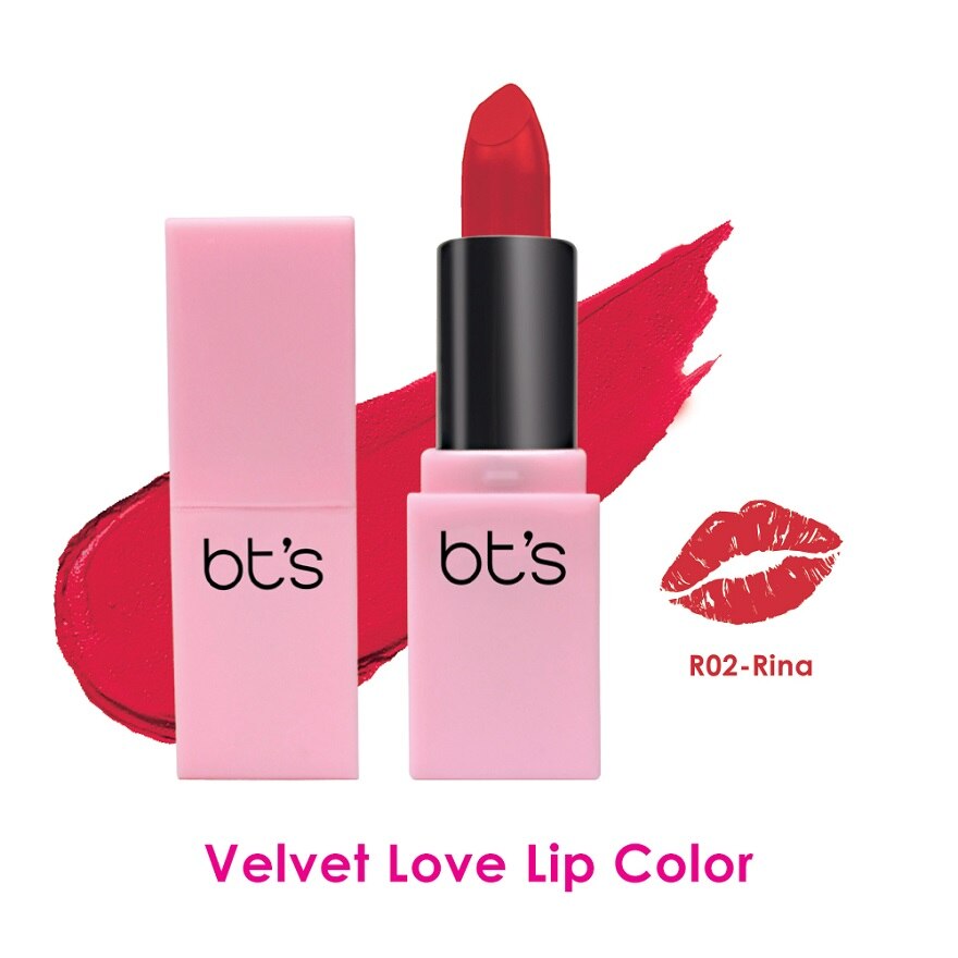 BT'S, Velvet Love Lip Color R02 Rina | Watsons Malaysia