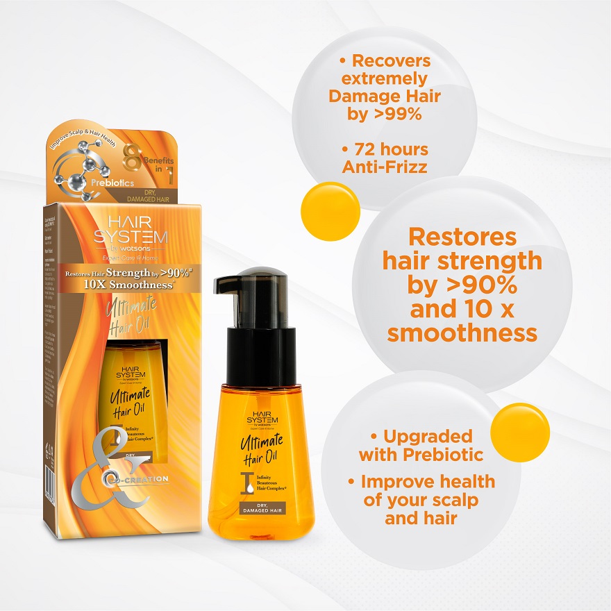 Hair System By Watsons Ultimate Hair Oil 70ml Dry Damaged Hair Watsons Malaysia