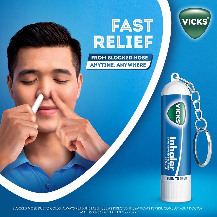 VICKS, Twin Inhaler 0.5ml | Watsons Malaysia