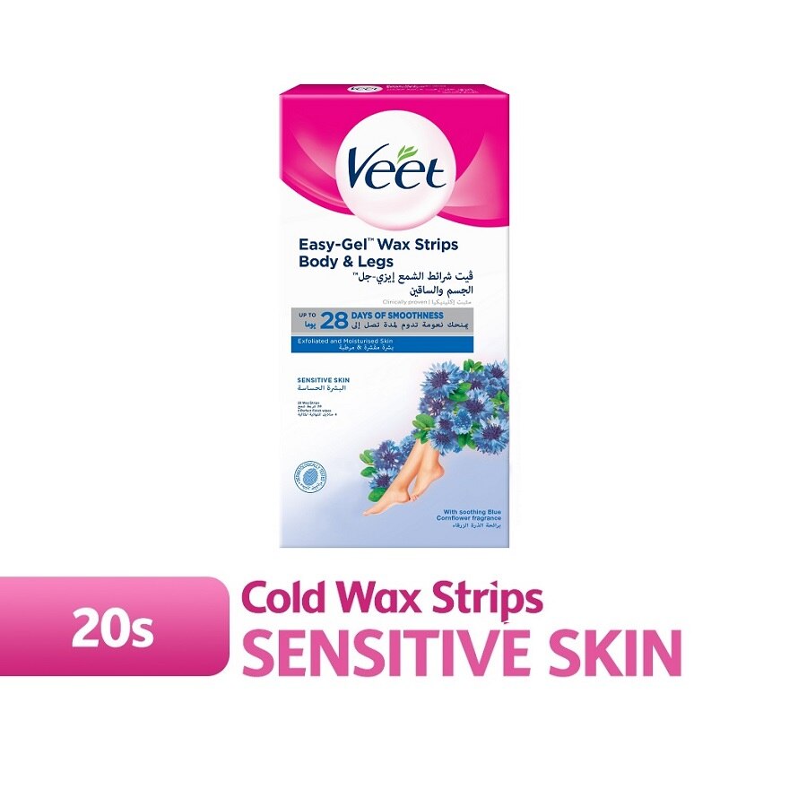 Veet Full Body Waxing Strips Kit For Sensitive Skin (20 Strips) Cold Gel Wax Hair Removal For Women Upto 28 Days Of Smoothness No Wax Heater Or | Veet Full Body Waxing Strips Kit For Sensitive Skin (20 Strips) Cold Gel Wax Hair Removal For Women Upto 28 Days Of Smoothness No Wax Heater Or |