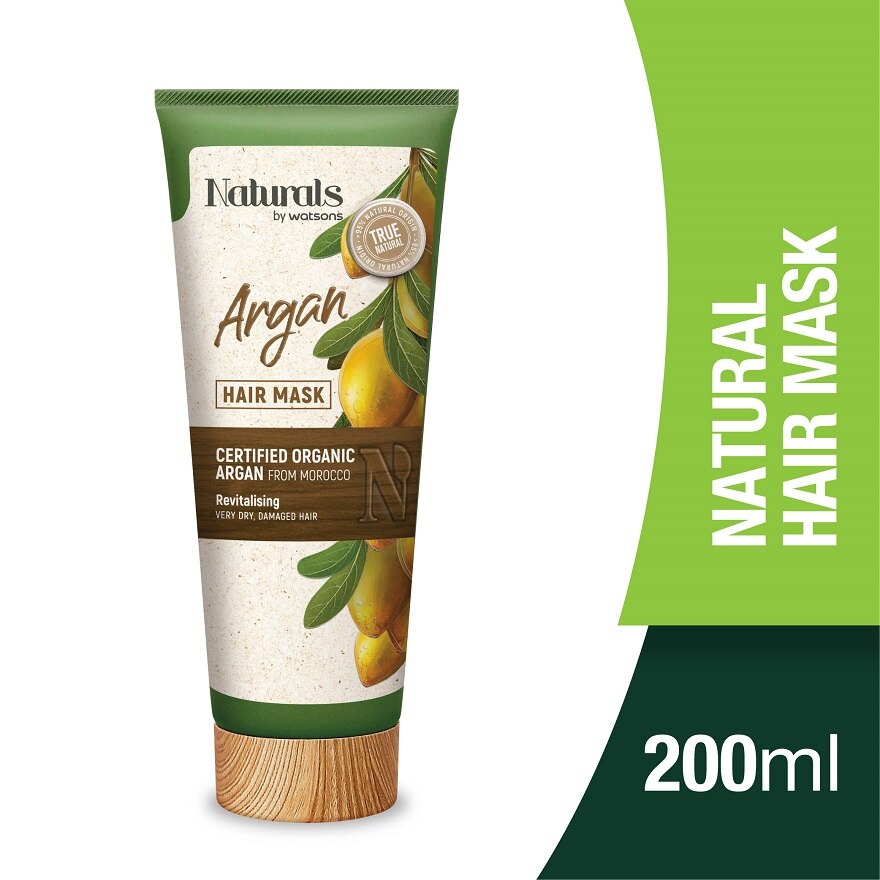 NATURALS BY WATSONS, Argan Hair Mask 200ml | Watsons Malaysia NATURALS BY WATSONS, Argan Hair Mask 200ml | Watsons Malaysia
