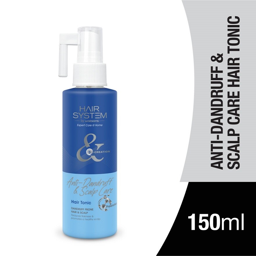 HAIR SYSTEM BY WATSONS, Anti-dandruff & Scalp Care Hair Tonic 150ml | Watsons Malaysia HAIR SYSTEM BY WATSONS, Anti-dandruff & Scalp Care Hair Tonic 150ml | Watsons Malaysia
