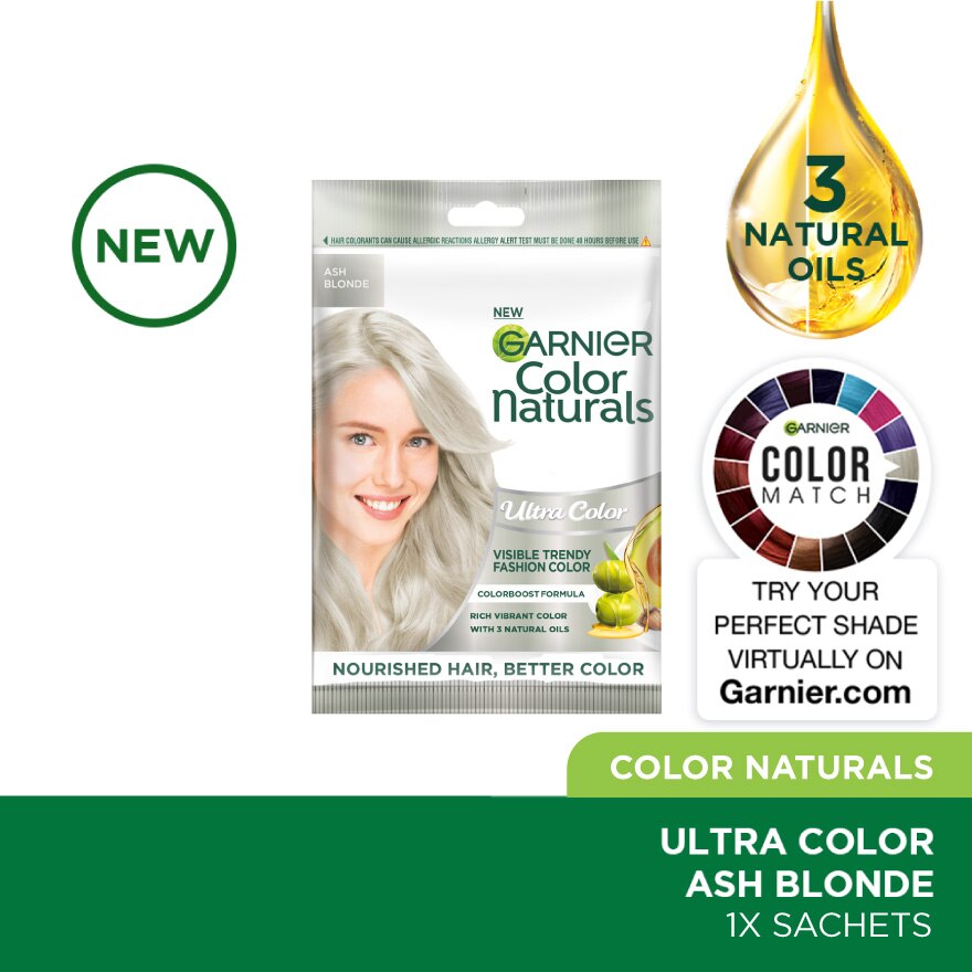 GARNIER HAIR COLOR, Color Naturals Ultra Pastels Ash 60g | Watsons Malaysia GARNIER HAIR COLOR, Color Naturals Ultra Pastels Ash 60g | Watsons Malaysia