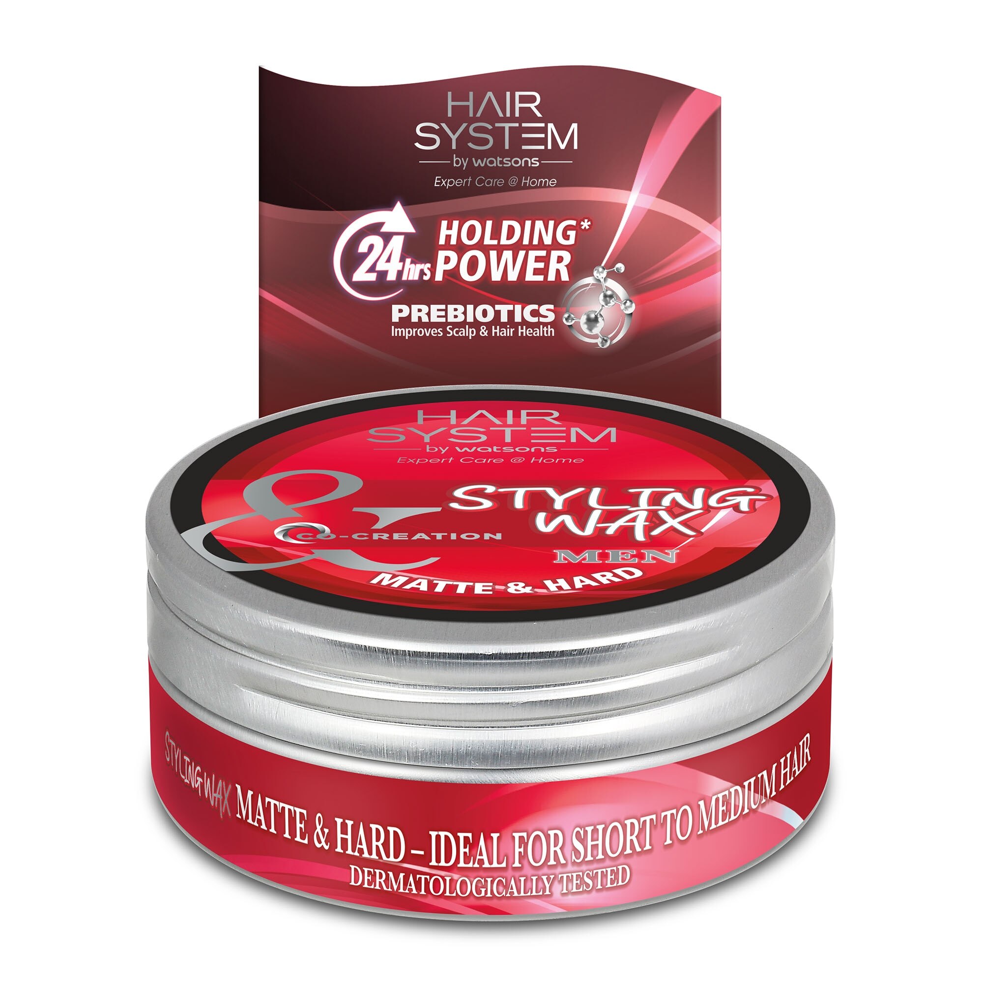 HAIR SYSTEM BY WATSONS, Styling Wax - Matte & Hard 75ml | Watsons Malaysia HAIR SYSTEM BY WATSONS, Styling Wax - Matte & Hard 75ml | Watsons Malaysia