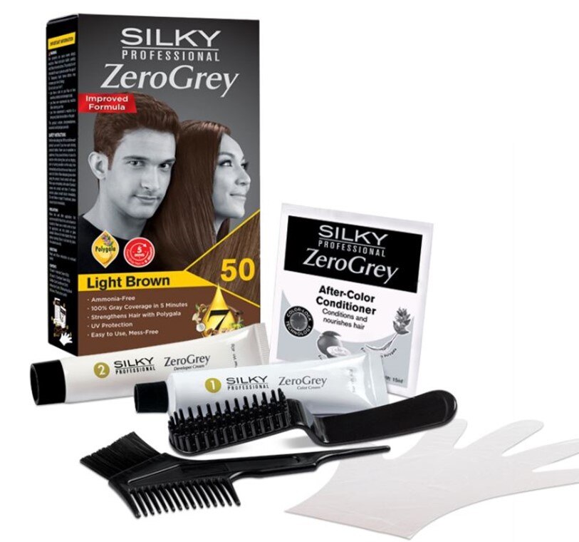 SILKY, Professional Zerogrey Haircolor 50 Light Brown 1s | Watsons Malaysia SILKY, Professional Zerogrey Haircolor 50 Light Brown 1s | Watsons Malaysia