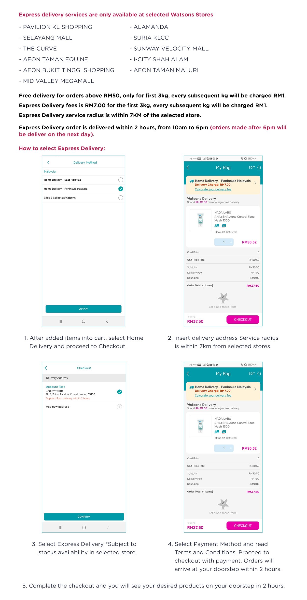 Shipping Delivery Watsons Malaysia