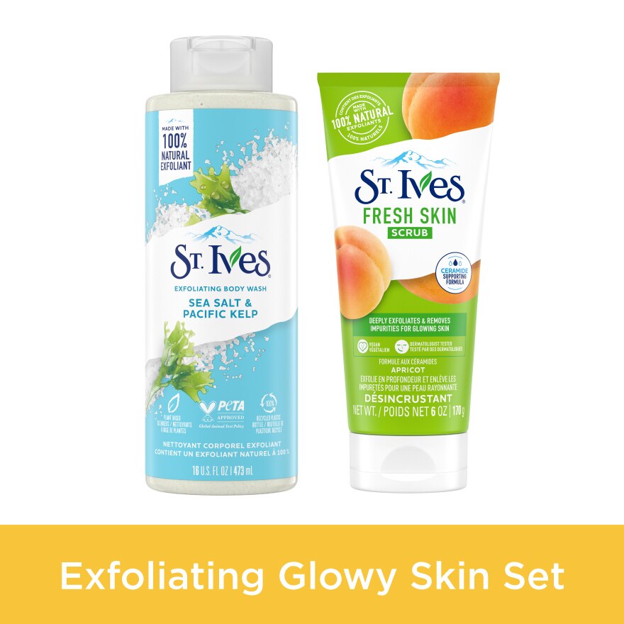 Exfoliating Sea Salt Body Wash 473ml Apricot Scrub 170g-1020480.jpg